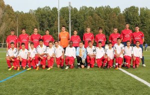 U15-1 contre AS St Priest3  Les 2 equipes