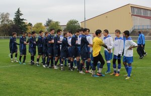 U17-1 vs Corbas - Protocole Match