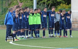 U17-1 vs Dardilly - 03 - minute silence Furiani