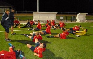 U17 match d'entrainement contre les U19